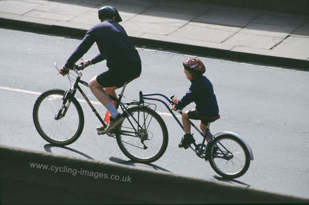 Trailer Bike / Tag-A-Long (picture copyright Jason Patient cycling-images.co.uk)